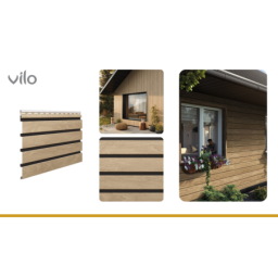 Fronto SVP lamellpaneelid Tamm V-Must - 10 tk.