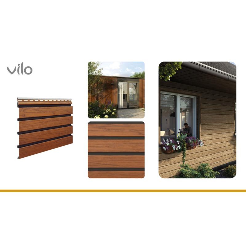 VILO-Fassadenpaneele in der Farbe Golden Oak 10 stk