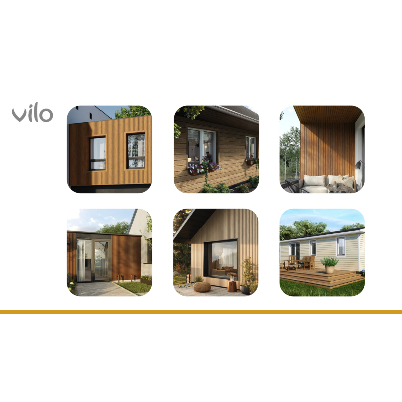 VILO Fassadenplatten in Nussbaum - 10 Stk