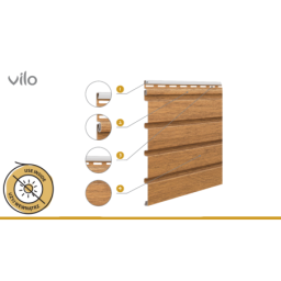 VILO Fassadenplatten in Nussbaum - 10 Stk