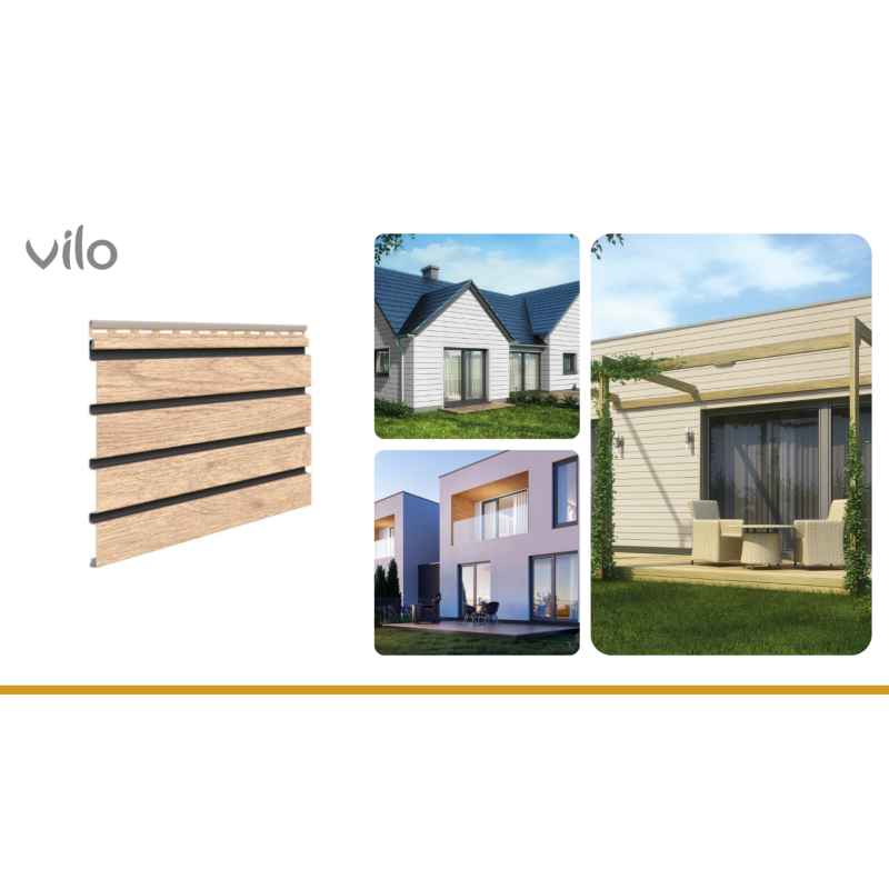 Ламелі Fronto SVP Light Oak V-Black - 10 шт