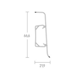 ESQUERO 684 Sockelleiste 2.5M