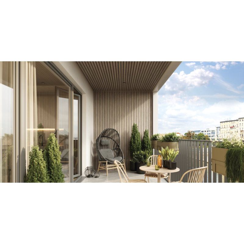 Fronto SVP slatted panels Oak V-Black 4 pcs