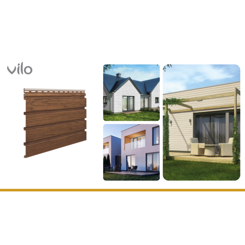 Panele lamelowe Fronto SVP Orzech, 4 sztuki