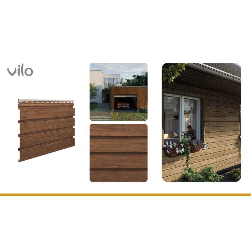 Panele lamelowe Fronto SVP Orzech, 4 sztuki