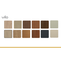 Fronto SVP slatted panels Honey Oak, 4pcs