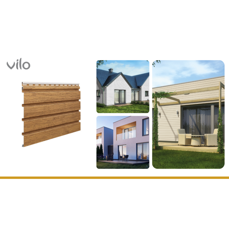 Fasádní a stropní panely VILO v barvě Winchester Oak, 10 ks