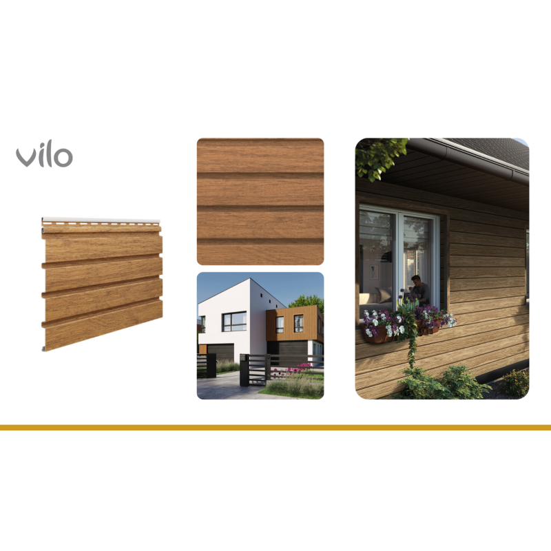 Fasádní a stropní panely VILO v barvě Winchester Oak, 10 ks