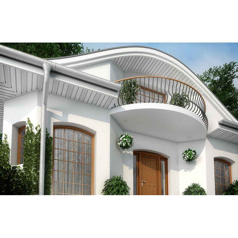 Soffit panel with perforation SV 07 White (10pcs)