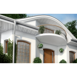 Soffit panel with perforation SV 07 White (10pcs)