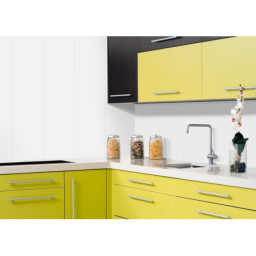 Decorative wall panels ECOLINE 25cm x 265cm WHITE GLASS