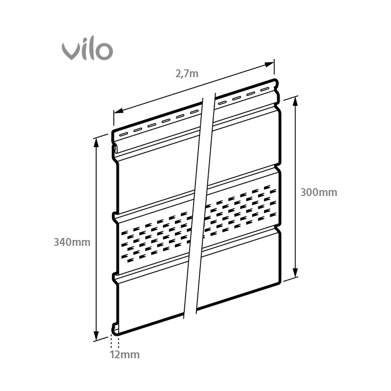 Soffitipaneel ilma perforatsioonita SV 08 Pruun (10 tk)