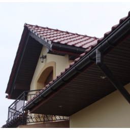 Soffit panel without perforation SV 08 Brown (10pcs)