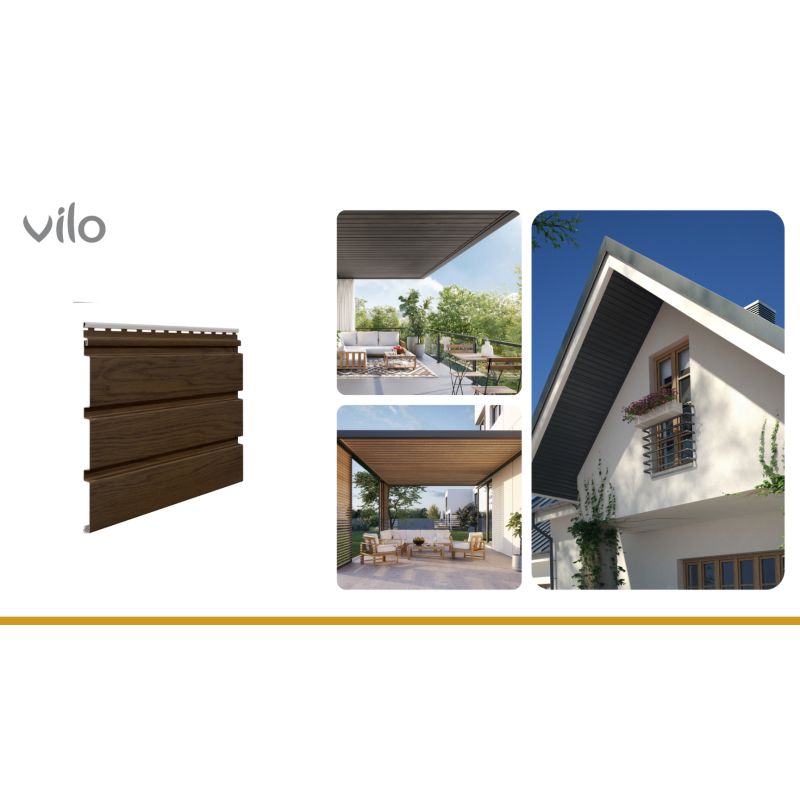 Soffitipaneel ilma perforatsioonita SV 08 Pähklipuu (10 tk)