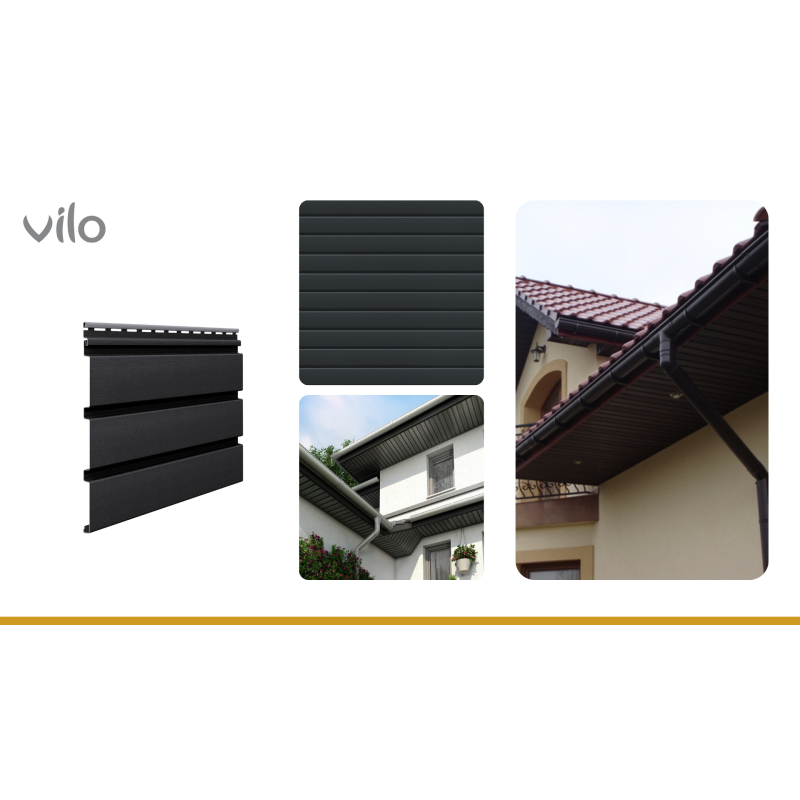 Soffitipaneel ilma perforatsioonita SV 08 Grafiit (10 tk)