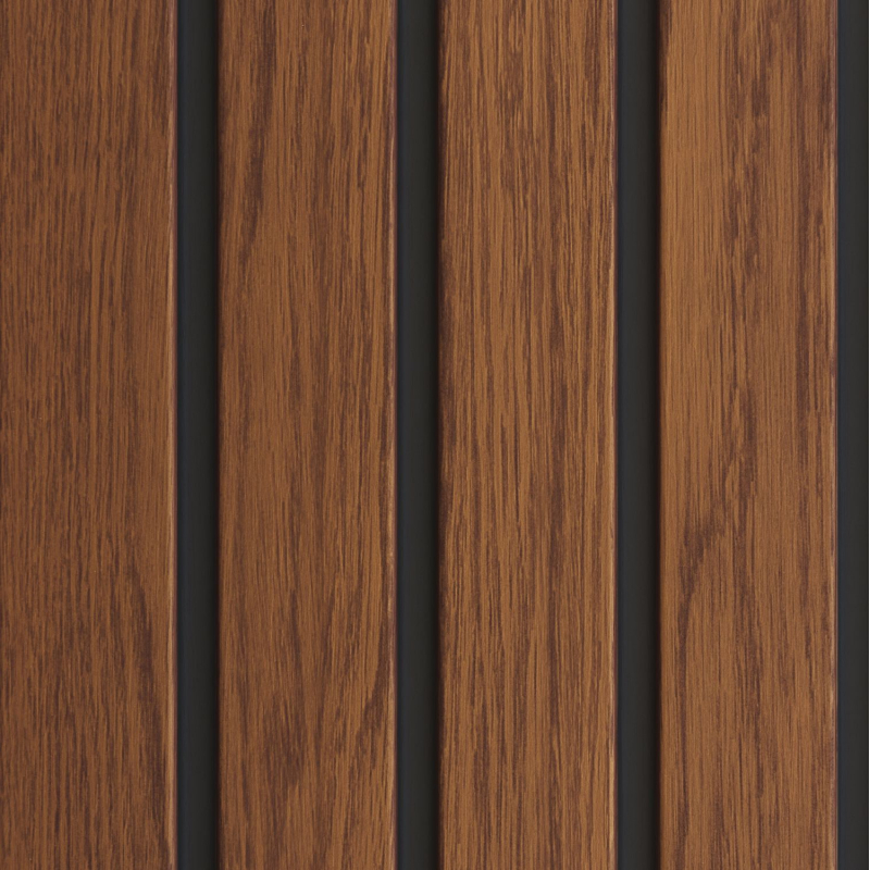 Fronto SVP Noyer V-Lamelles noires 4 pcs