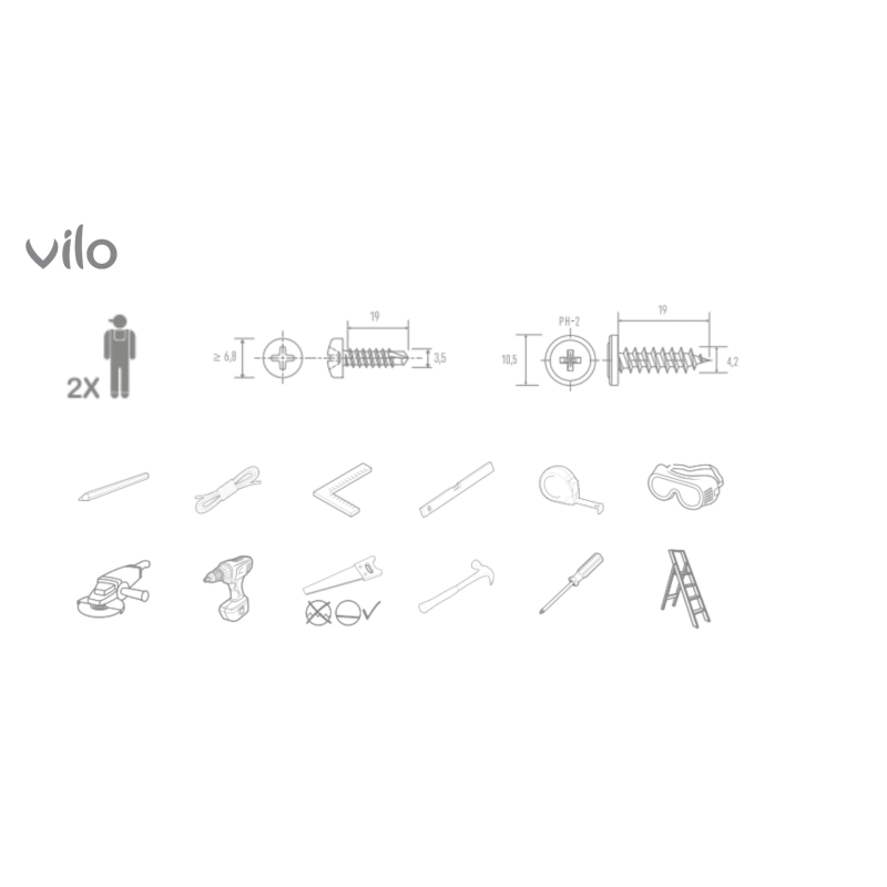 VILO Walnuss PVC-Fassaden- und Untersichtsplatten 4 Stk.