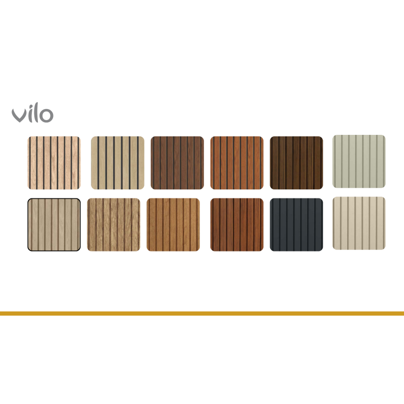 VILO Walnuss PVC-Fassaden- und Untersichtsplatten 4 Stk.