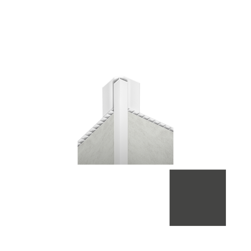 Dekoratiivne paneeli viimistlus Motivo L.BOAZ. B5 ANGLE. SISUSTUS. GRAPHITE