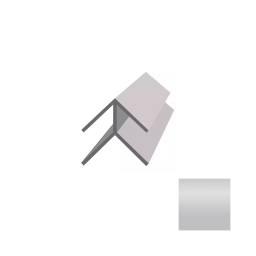 Finishing of the decorative panels Motivo L.BOAZ. B1 ANGLE. OUT. SILVER