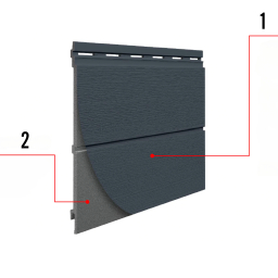 Vilo Sample: Kerrafront FS-301 façade cladding, façade slats, external façade slats, cladding panels