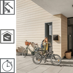 Vilo Sample: Kerrafront façade cladding – KF FS-302 façade slats – External façade slats – Siding panels