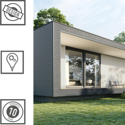 Vilo Sample: Kerrafront façade cladding – KF FS-302 façade slats – External façade slats – Siding panels
