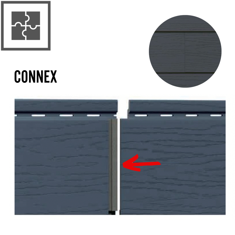 Vilo Sample: Kerrafront façade cladding – KF FS-201 façade slats – External façade slats – Siding panels