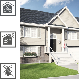 Vilo Sample: Kerrafront façade cladding – KF FS-201 façade slats – External façade slats – Siding panels
