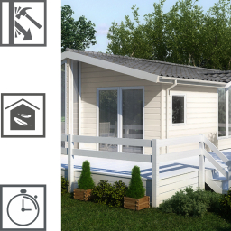 Vilo Sample: Kerrafront façade cladding – KF FS-201 façade slats – External façade slats – Siding panels