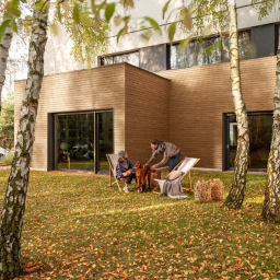 Vilo Sample: Kerrafront façade cladding – KF FS-304 façade slats – External façade slats – Siding panels