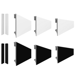 Vilo Sample: ESPUMO VOX PVC Skirting Board, Plinth, Profile, Waterproof PVC