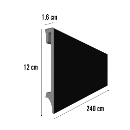 Vilo Sample: ESPUMO VOX PVC Skirting Board, Plinth, Profile, Waterproof PVC