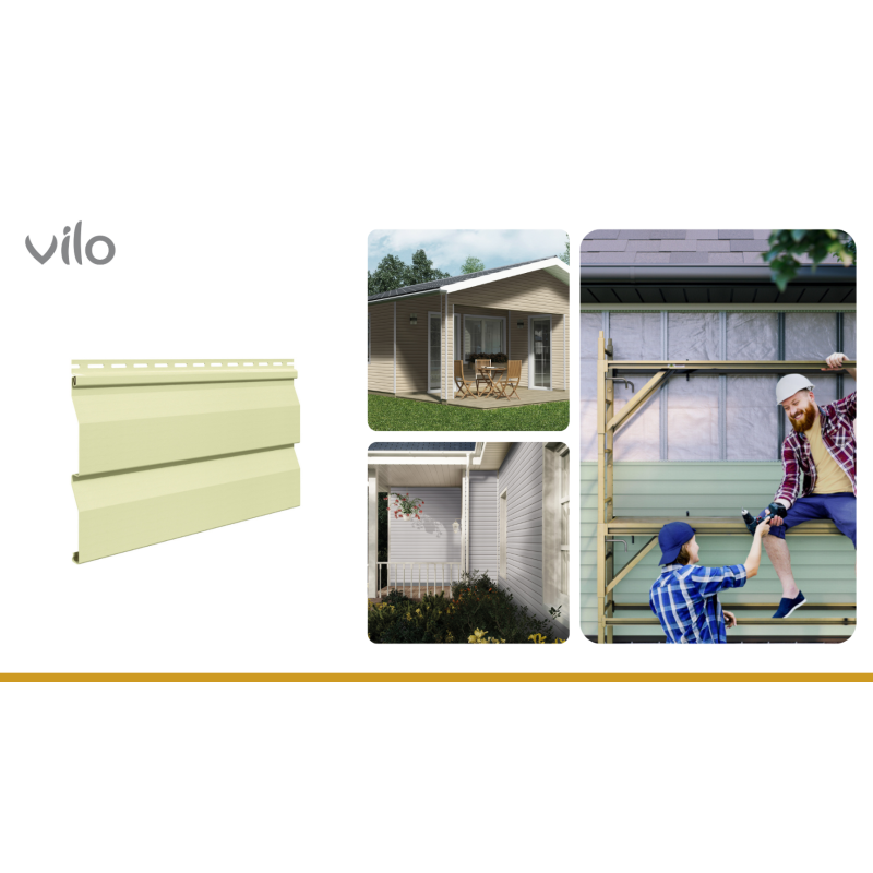 Vilo Sample: Vilo Exterior Panels, SV-03 SIDING, Exterior Cladding Slats, Siding Panels