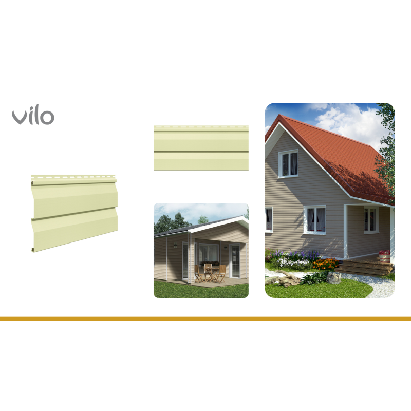 Vilo Sample: Vilo Exterior Panels, SV-03 SIDING, Exterior Cladding Slats, Siding Panels