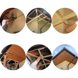 Vilo Sample of façade finish: fronto, siding, façade slats, external siding panels
