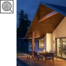 Vilo Sample of façade finish: fronto, siding, façade slats, external siding panels