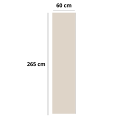 Vilo XL SATIN CREAM Decorative Wall Panel 60 x 265 cm Wall Panels for Kitchens, Bathrooms and Living Rooms