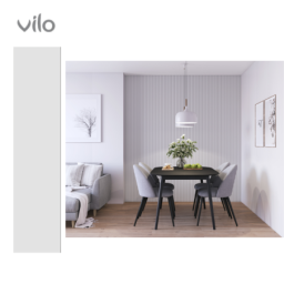 Vilo XL SOFT WHITE Decorative Wall Panel 60 x 265 cm Wall Panels for Kitchens, Bathrooms and Living Rooms