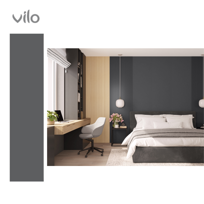 Vilo XL DEEP GREY 300 cm wall panelling trim – Wall Panelling for Kitchens, Bathrooms and Living Rooms