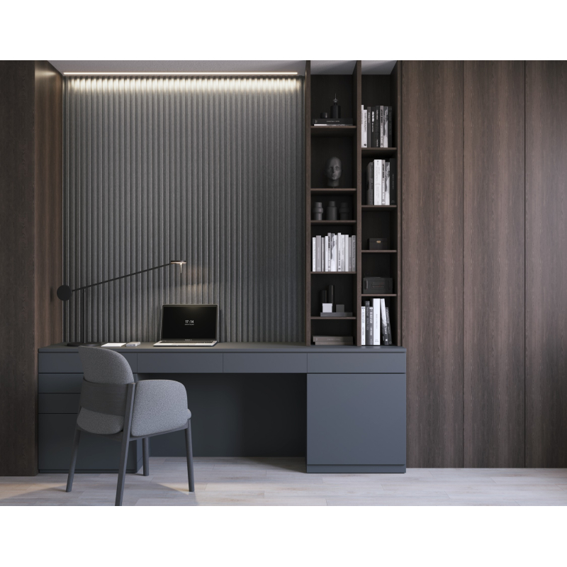 Abschluss für Lamellen der Wandpaneele XL BRUSHED STEEL 300 cm