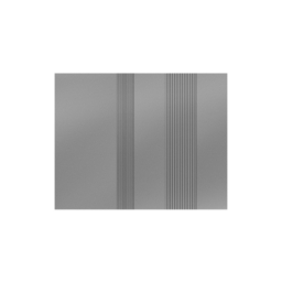 Vilo S BRUSHED STEEL Wall Panels 14.8 x 265 cm – Wall Panels for Kitchens, Bathrooms and Living Rooms