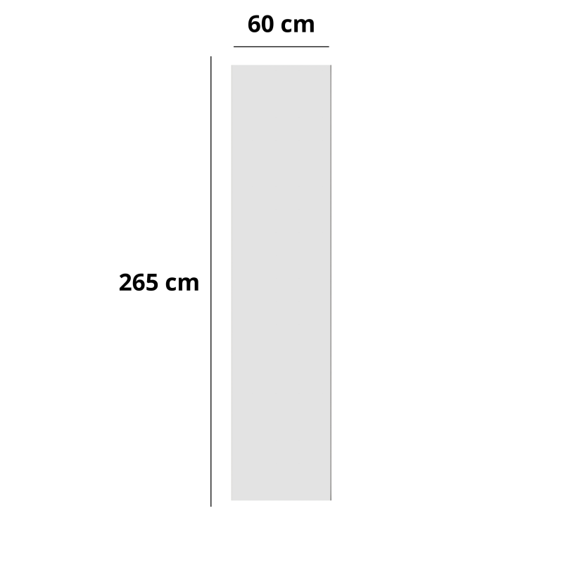 Vilo S SOFT WHITE Wall Panels 14.8 x 265 cm – Wall Panels for Kitchens, Bathrooms and Living Rooms