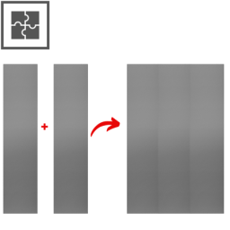 Vilo M BRUSHED STEEL 16 x 265 cm Wall Panels for Kitchens, Bathrooms and Living Rooms