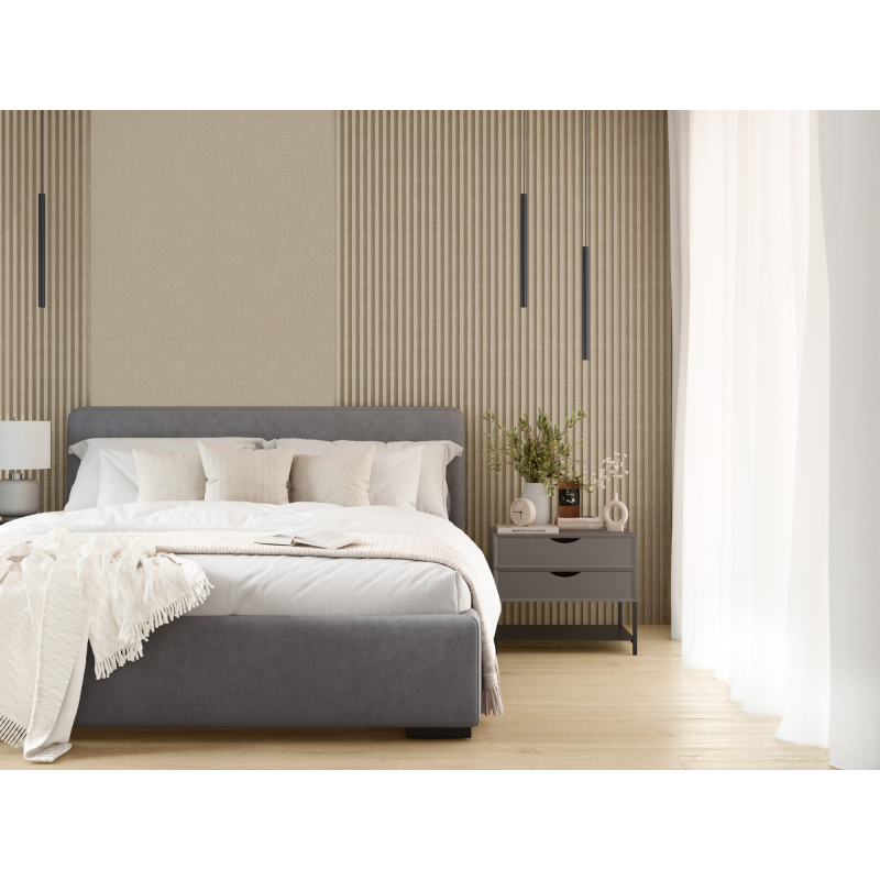 Vilo M LINEN FABRIC Wall Panels 16 x 265 cm – Wall Panels for the Kitchen, Bathroom and Living Room