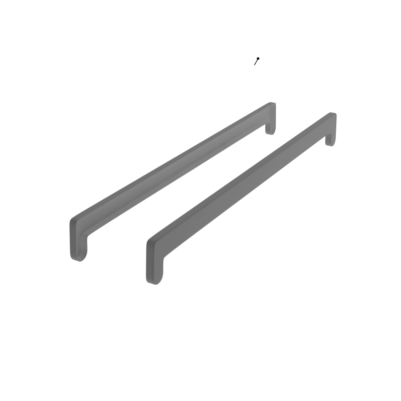Krytky na parapety komor antracitová (2 ks)