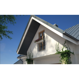 Soffit panel without perforation SV 08 Black (10pcs)