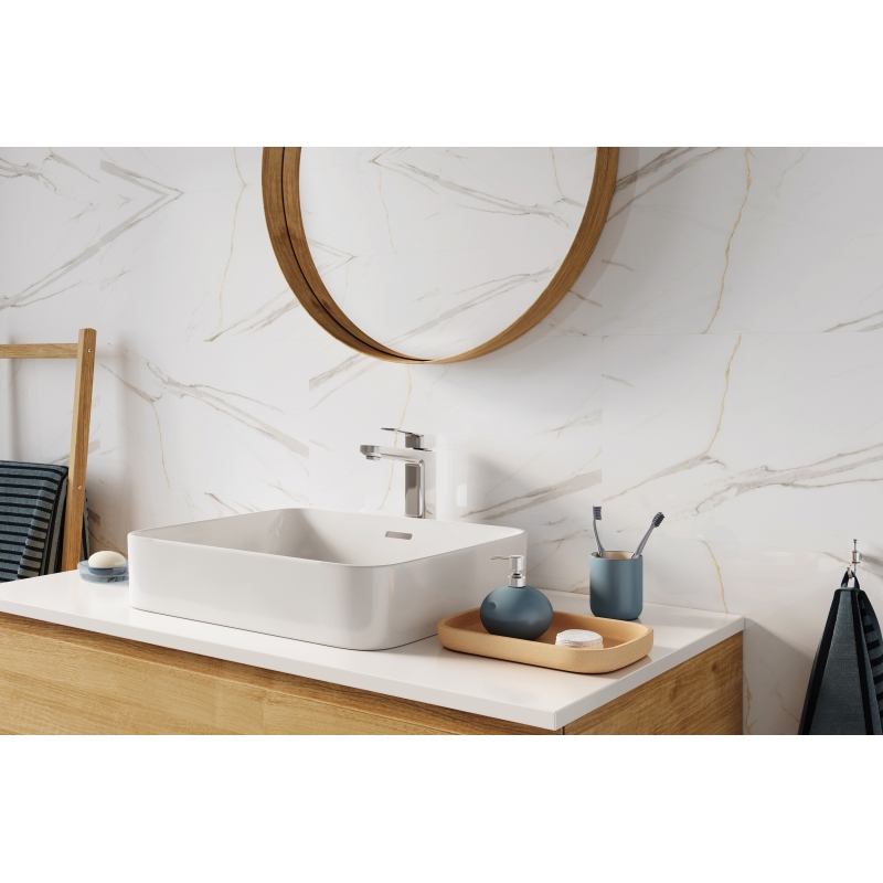 Panele Ścienne SPC do Kuchni Łazienki VILO Wodoodporne Panele ścienne SPC 30x60 CALACATTA WHITE (13szt.)
