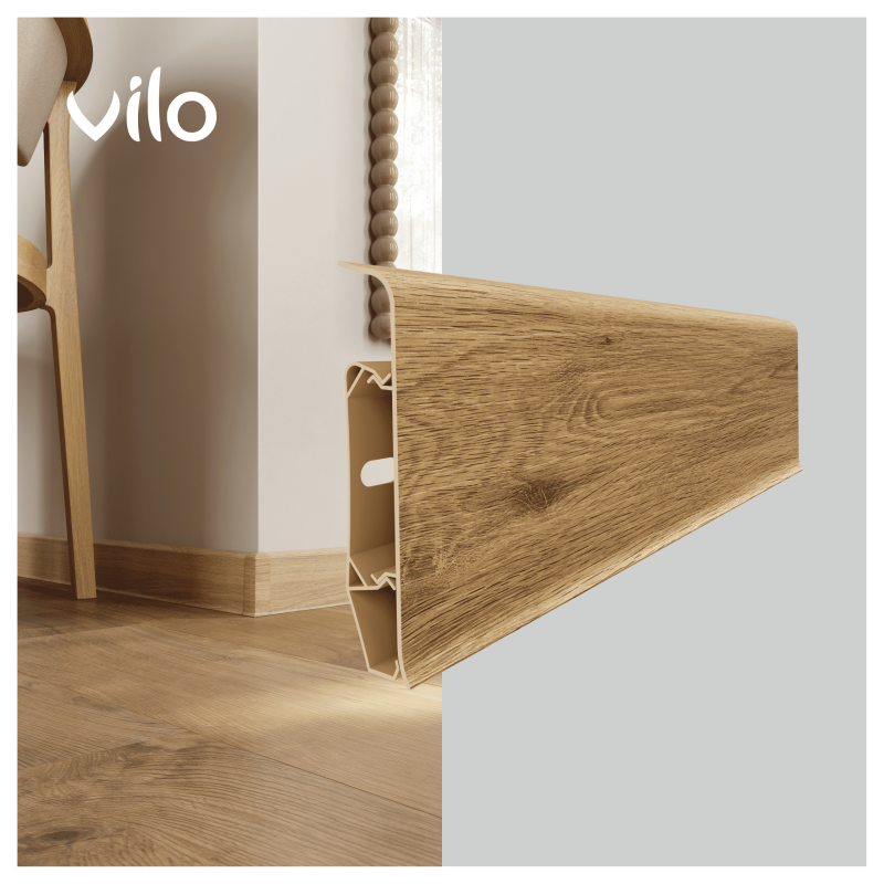 Skirting board Duvia Dąb Midnight 2008 240cm