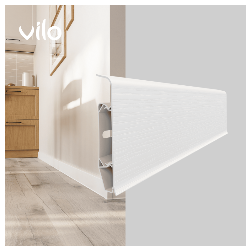 Skirting board Duvia White 2000 240cm